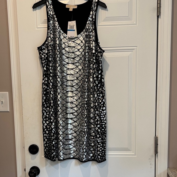 Michael Kors Black Sequined Dress. Size XL. NWT. - Picture 1 of 5